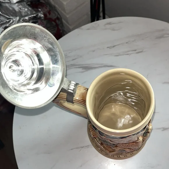 Vintage hand painted collectible German stein Lovers wedding beer stein - Picture 5 of 8